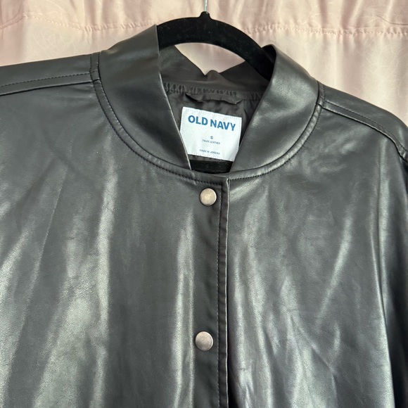 Black Faux Leather Jacket - Picture 2 of 3